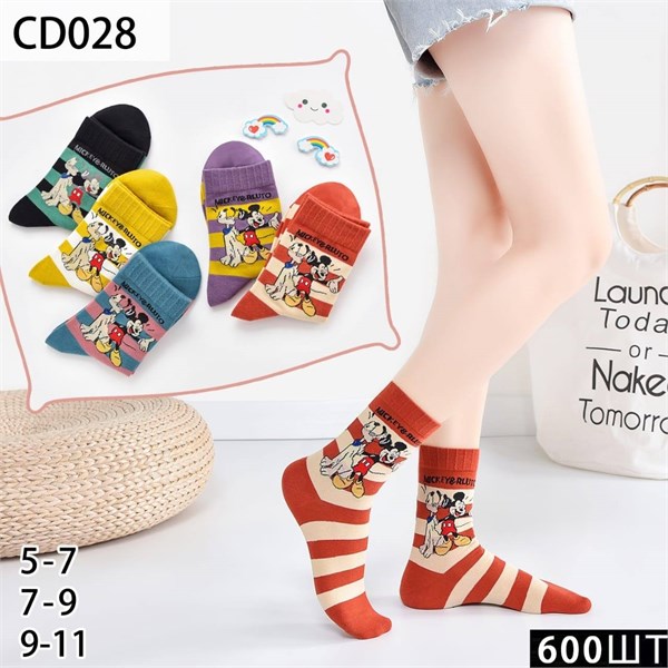 Детские носки Микки Маус  ассорти DMDBS оптом мешками Арт CD028 22298 - фото 27928