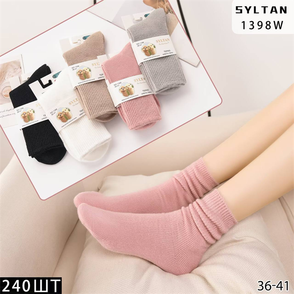 Женские носки зимние норка вязка термо ассорти Syltan оптом мешками Арт 1398 23139 Женские носки зимние норка вязка термо ассорти Syltan оптом мешками Арт 1398 23139
