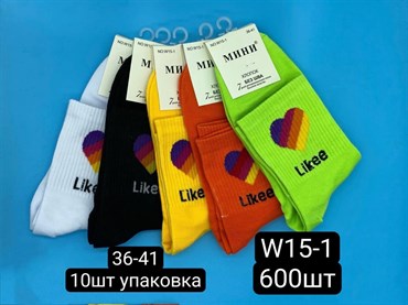 Женские носки цветные Like без шва опт мешками АРТ W15-1 18575