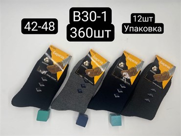 Мужские носки зимние термо значки дешевые мешками оптом береза В30-1 18726