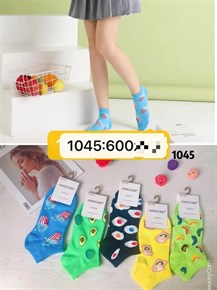 Носки женские Amigobs Амигос короткие фрукты оптом мешками арт. 1045 19202