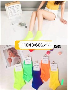 Женские носки короткие Amigobs Амигос яркие гладкие оптом мешками арт. 1043 19218
