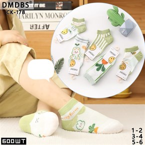 Детские носки короткие морковка ассорти DMDBS оптом мешками Арт CK-178 19578