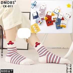 Детские носки с рисунком машины ассорти DMDBS оптом мешками Арт CK-011 19658