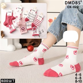 Детские носки с рисунком медведя ассорти DMDBS оптом мешками Арт CK-022 19661