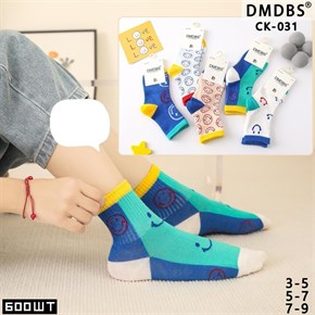 Детские носки с рисунками смайлика ассорти DMDBS оптом мешками Арт CK-031 19668