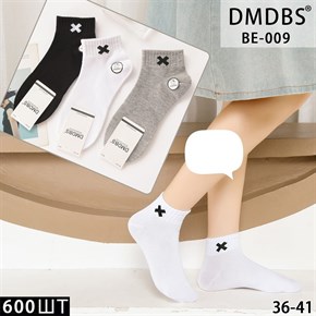 Женские носки короткие с крестиком ассорти DMDBS оптом мешками Арт BE-009 19716