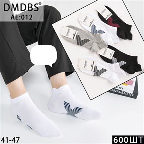Мужские носки короткие со значком ассорти DMDBS оптом мешками Арт AE-012 19767