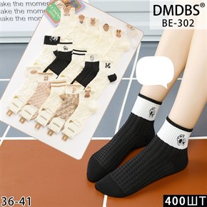 Женские носки с рисунками DMDBS оптом мешками Арт BE-302 19800