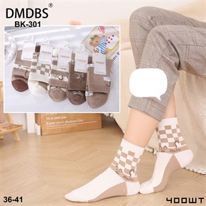 Женские носки шахматные ассорти DMDBS оптом мешками Арт BK-301 19804