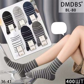 Женские носки с полосками ассорти DMDBS оптом мешками Арт BL-80 19806