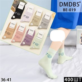 Женские носки смайлик ассорти DMDBS оптом мешками Арт BE-019 19814