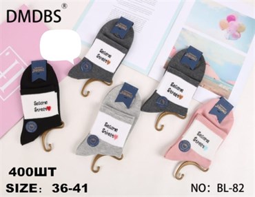 Женские носки с надписями ассорти DMDBS оптом мешками Арт BL-82 19821