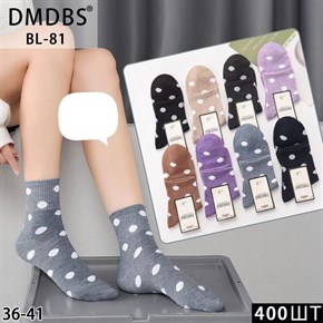 Женские носки горошки ассорти DMDBS оптом мешками Арт BL-81 19832