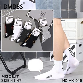 Мужские носки с надписью ассорти DMDBS оптом мешками Арт AK-015 19855