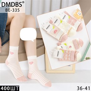 Женские носки сердечки ассорти DMDBS оптом мешками Арт BE-335 19889