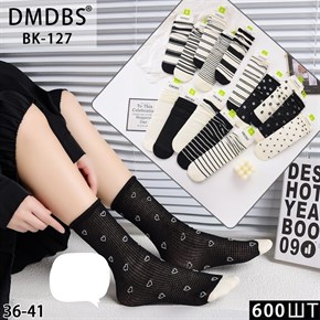 Женские носки c рисунками ассорти DMDBS оптом мешками Арт BK-127 19918