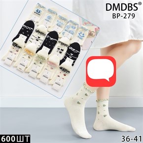 Женские носки с рисунками ассорти DMDBS оптом мешками Арт BP-279 19951