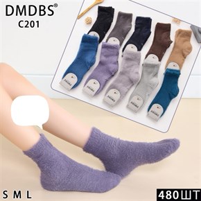 Детские носки норка однотонные ассорти DMDBS оптом мешками Арт C201 19996