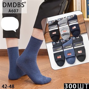 Мужские носки начес однотонные ассорти DMDBS оптом мешками Арт А607 20027