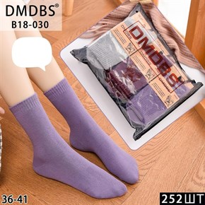Женские носки махра шерсть однотонные ассорти DMDBS оптом мешками Арт B18-030 20041
