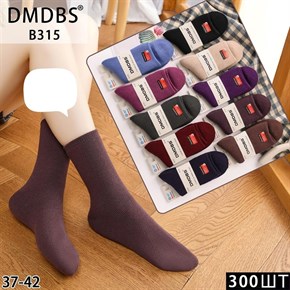 Женские носки начес махра однотонные ассорти DMDBS оптом мешками Арт B315 20051