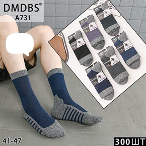 Мужские носки аляска с полосками ассорти DMDBS оптом мешками Арт А731 20076