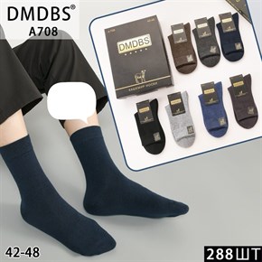 Мужские носки кашемир однотонные ассорти DMDBS оптом мешками Арт A708 20129
