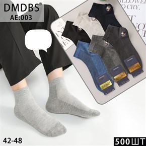 Мужские носки короткие ассорти DMDBS оптом мешками Арт AE-003 19769