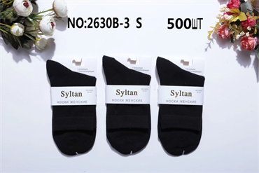 Женские носки средней длины черный SYLTAN мешками оптом АРТ 2630B- 3 2630B- 3