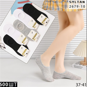 Женские носки-следки однотонные SYLTAN мешками оптом АРТ 2679-10 2679-10