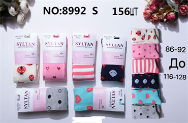 Детские колготки ассорти с рисунками SYLTAN оптом мешками Арт 8992 8992