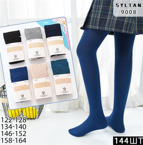 Детские колготки ассорти однотонные SYLTAN оптом мешками Арт 9008 9008