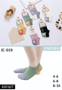 Детские носки ассорти с рисунками на пятке DMDBS мешками оптом АРТ IC-019 IC-019