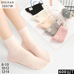Детские носки ассорти однотонные Syltan опт мешками Арт 3007W 21208