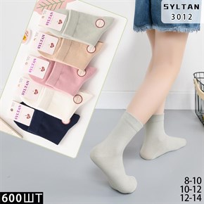 Детские носки хлопковые однотонные ассорти Syltan опт мешками Арт 3012 21210
