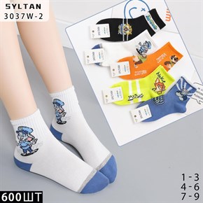 Детские носки зверополис ассорти Syltan опт мешками Арт 3037W-2 21219