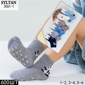 Детские носки панда ассорти Syltan опт мешками Арт 3061-1 21221