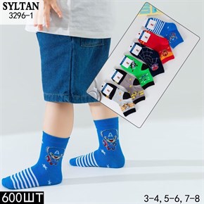 Детские носки супергерои ассорти опт мешками Syltan Арт 3296-1 21252