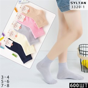 Детские носки однотонные ассорти опт мешками Syltan Арт 3320-1 21259