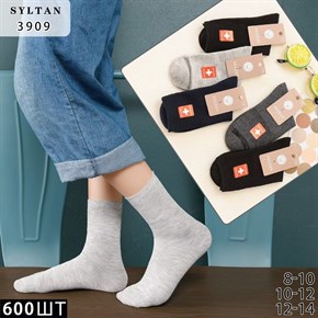 Детские носки однотонные ассорти Syltan опт мешками Арт 3909 21311
