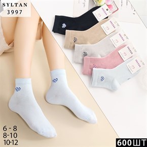 Детские носки короткие сердечки  ассорти Syltan опт мешками Арт 3997 21326