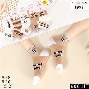 Детские носки короткие гуд лак ассорти Syltan опт мешками Арт 3999 21328