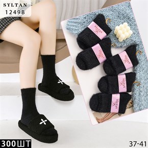 Женские носки зимние соболь черные Syltan оптом мешками арт 1249В 1249В