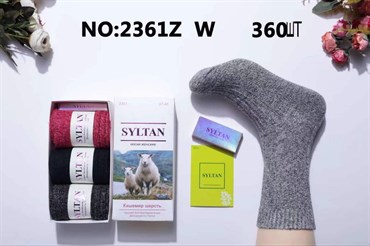 Женские носки в коробке кашемир шерстяные 3 пары Syltan оптом мешками арт 2361Z 2361Z