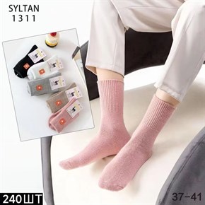 Женские носки шерсть ламы однотонные Syltan оптом мешками арт 1311 1311