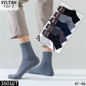 Мужские носки шерстяные однотонные ассорти Syltan оптом мешками Арт 7101-2 7101-2