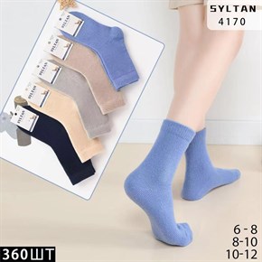 Детские носки зимние шерсть Ангора гладкие Syltan оптом мешками арт 4170 4170