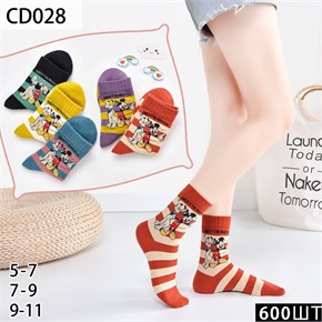 Детские носки Микки Маус  ассорти DMDBS оптом мешками Арт CD028 22298