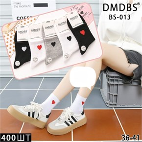 Носки женские с сердечком ассорти DMDBS оптом мешками Арт BS-013 22381